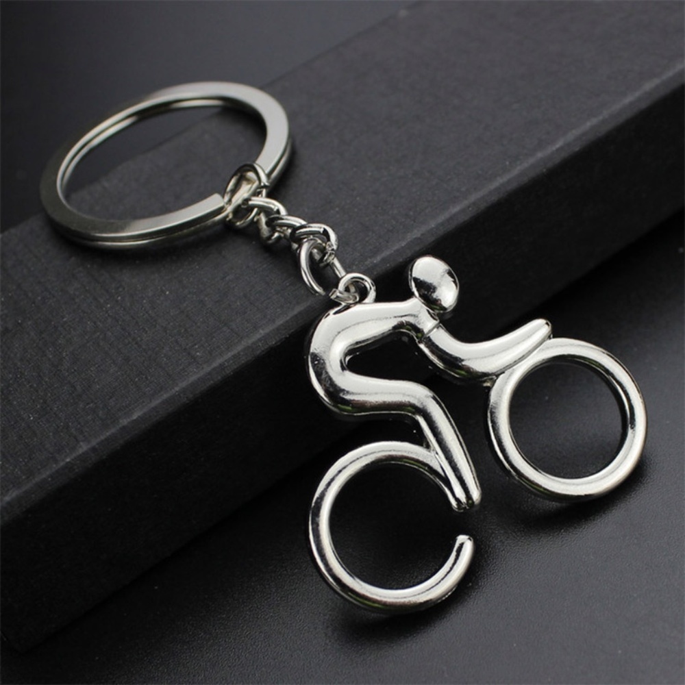 *KINSLEY* Silver Bike Pendant Rider Keychain